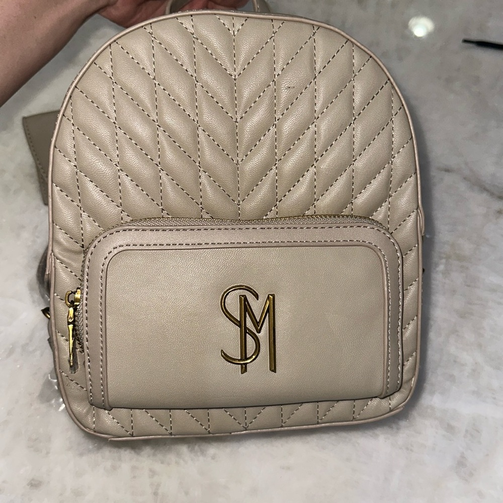 STEVE MADDEN TIMELESS TAUPE MINI BACKPACK